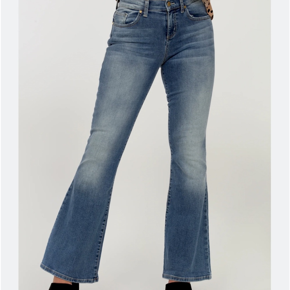 Level 99 Dahlia Mid Rise Flare Jeans sz29